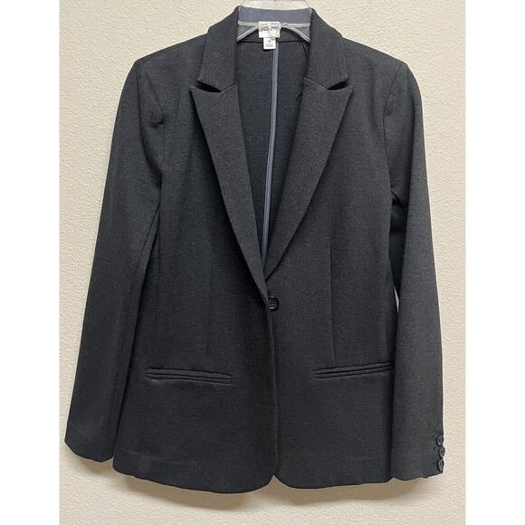 J. Crew Factory Ponte Work Blazer Woman Size 0 Dark Gray - Picture 13 of 13